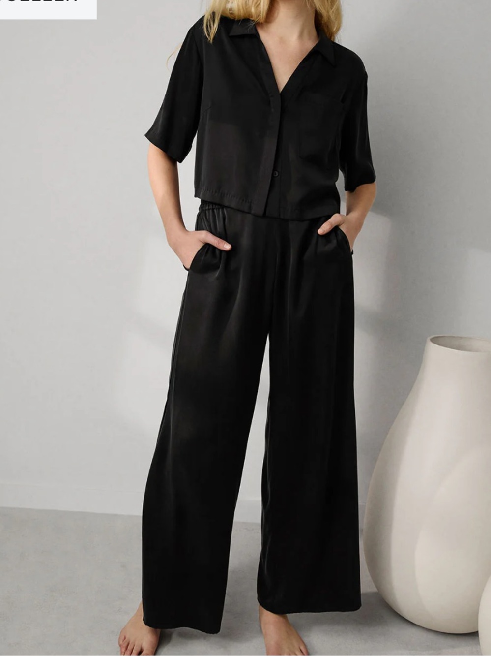 Lunya Washable Silk High Rise Pant Set